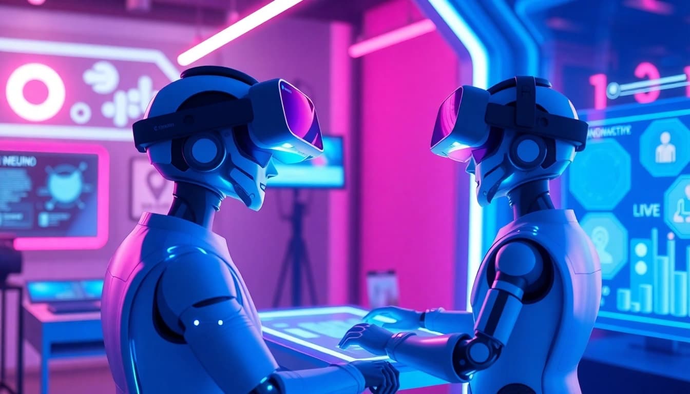 Experience the interactive Crushon AI platform with vibrant digital interface and engaging AI characters.