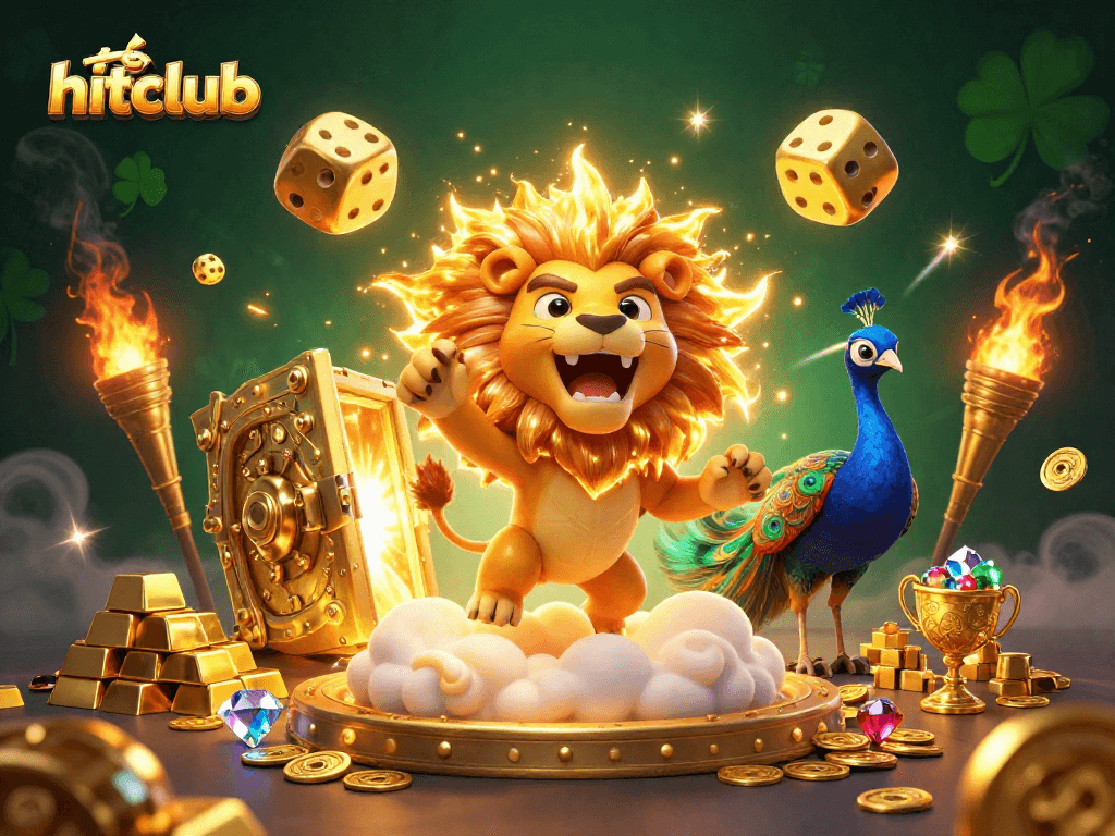 Experience winning excitement with tải hitclub in this vibrant 3D casino illustration.