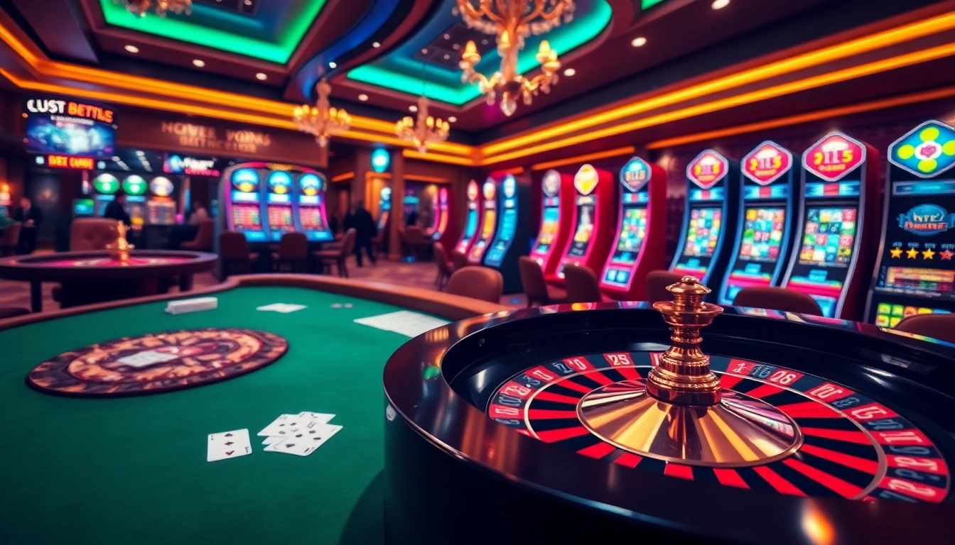 Registering at HBBET seen through an exciting casino scene with roulette and poker cards.